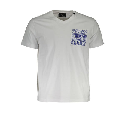 Plein Sport White Cotton Men's T-Shirt