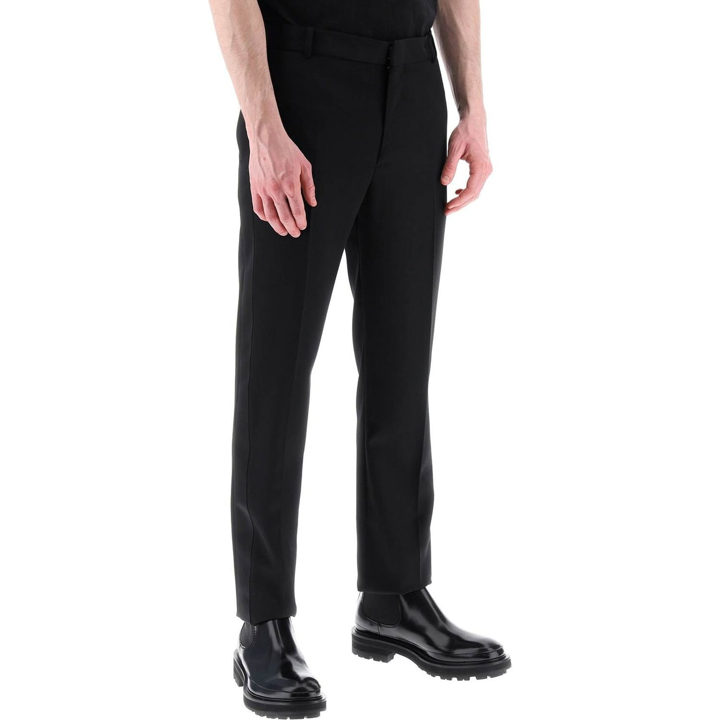 Alexander Mcqueen smoking pants in grain de poudre Trousers Alexander Mcqueen