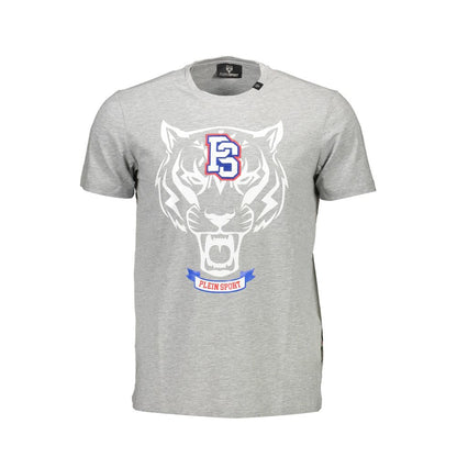 Plein Sport Brown Cotton Men T-Shirt