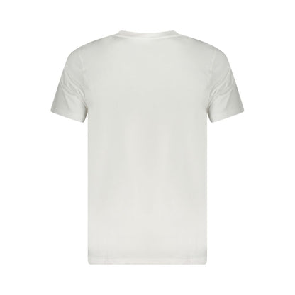 Cavalli Class White Cotton Men T-Shirt