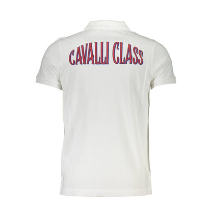 Cavalli Class Bianco Cotton Men Polo 1728,67403481248,Cavalli Class,Clothing,L,M,Men,New with tags,Polo Shirts - T-Shirts - Clothing,T-Shirts - Clothing,White,XL,XXL