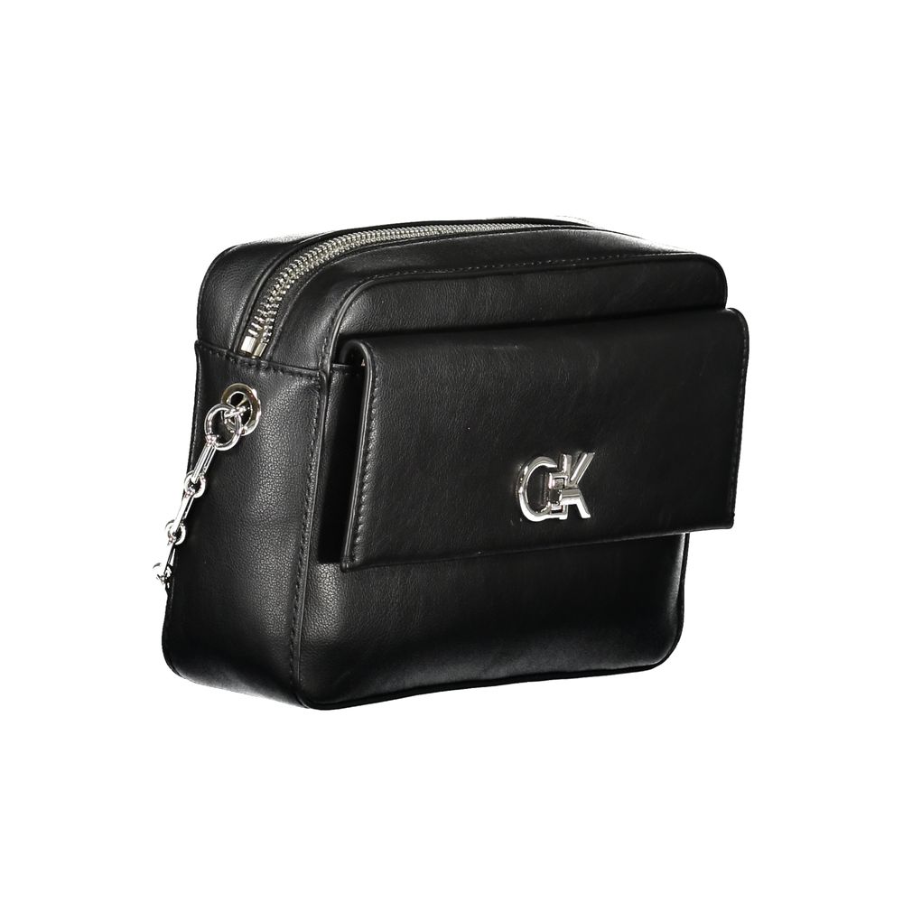 Calvin Klein Black Polyester Women Shoulder Bag