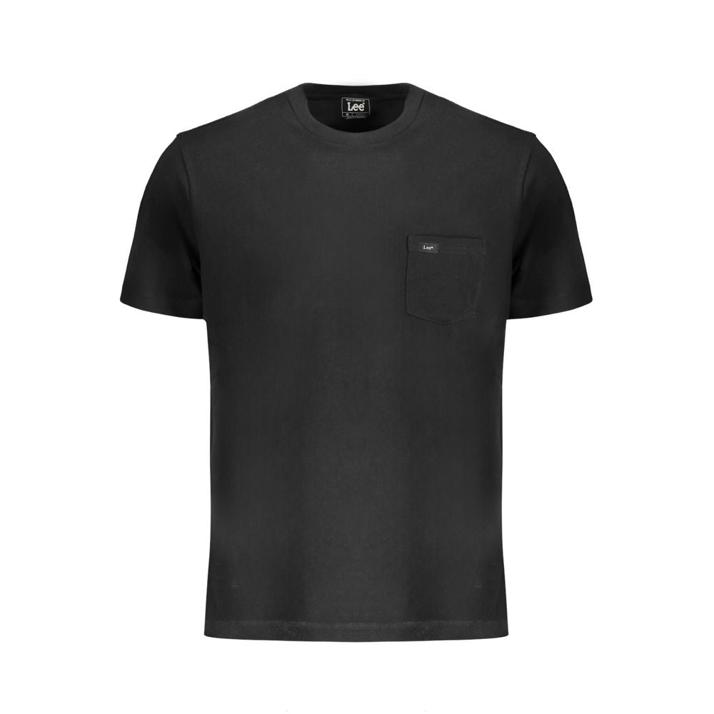 Lee Black Cotton Men T-Shirt