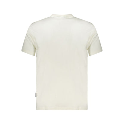 Napapijri White Cotton Men's T-Shirt