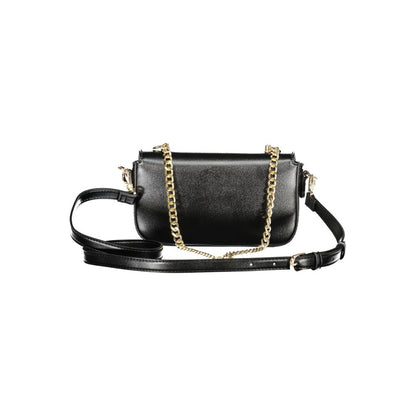 Mario Valentino Nero Polyurethane Women Shoulder Bag