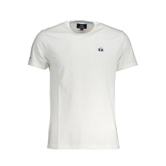La Martina Bianco Cotton Men T-Shirt