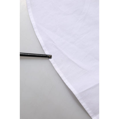 Dolce & Gabbana White Cotton Collared Shirt Long Sleeve Top