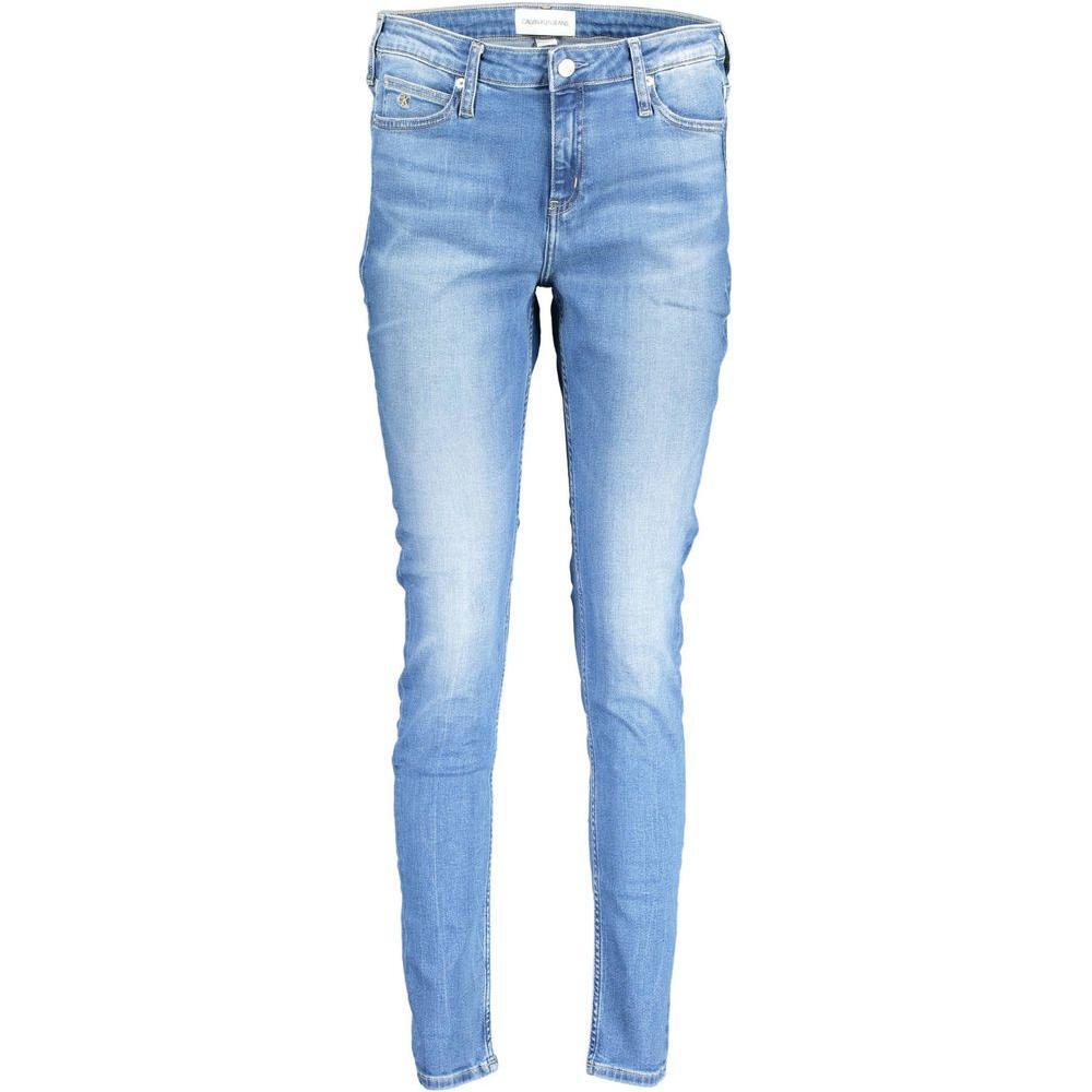Calvin Klein Azzurro Cotton Women Jeans