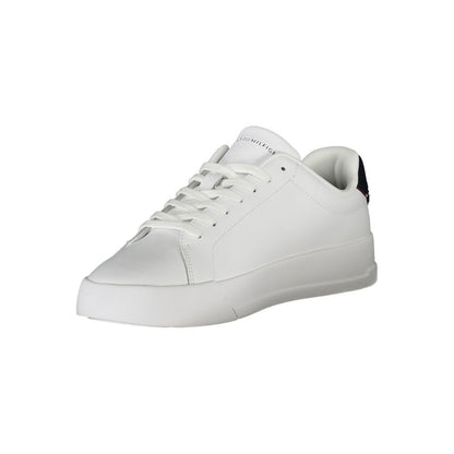 Tommy Hilfiger Bianco Polyurethane Men Sneaker