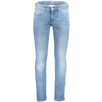 Tommy Hilfiger Azzurro Cotton Slim Men Jeans