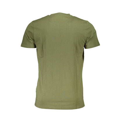Cavalli Class Green Cotton Men T-Shirt