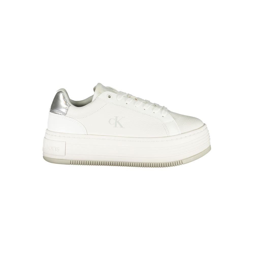 Calvin Klein Bianco Leather Women Sneaker