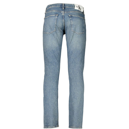 Calvin Klein Blu Cotton Men's Slim Jeans