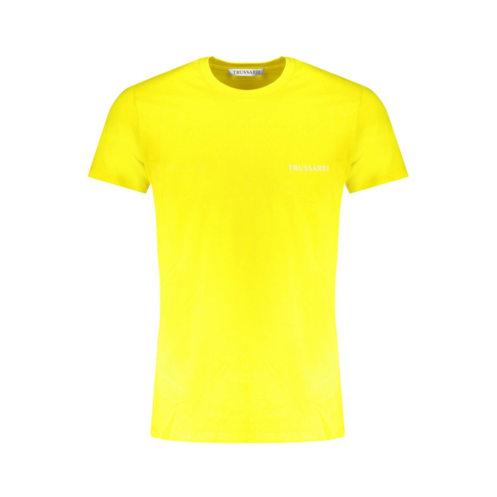 Trussardi Yellow Cotton Men's T-Shirt