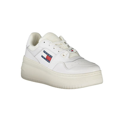 Tommy Hilfiger Bianco Leather Women Sneaker