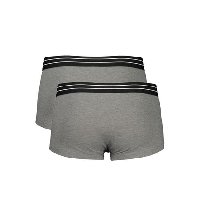Cavalli Class Grigio Cotton Men's Boxer Underwear