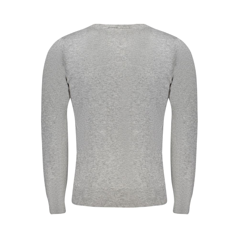 Cavalli Class Grigio Viscosa Men's Sweater