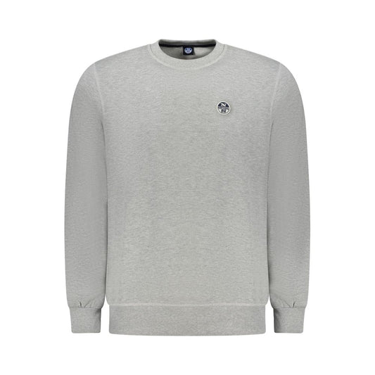 North Sails Grigio Cotton Men Sweatshirt