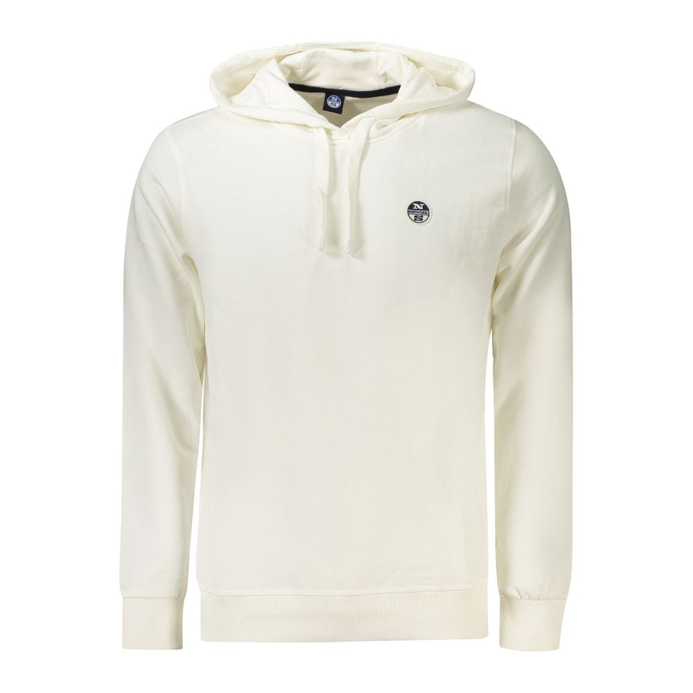 North Sails White Cotton Men's Hooded Sweatshirt
