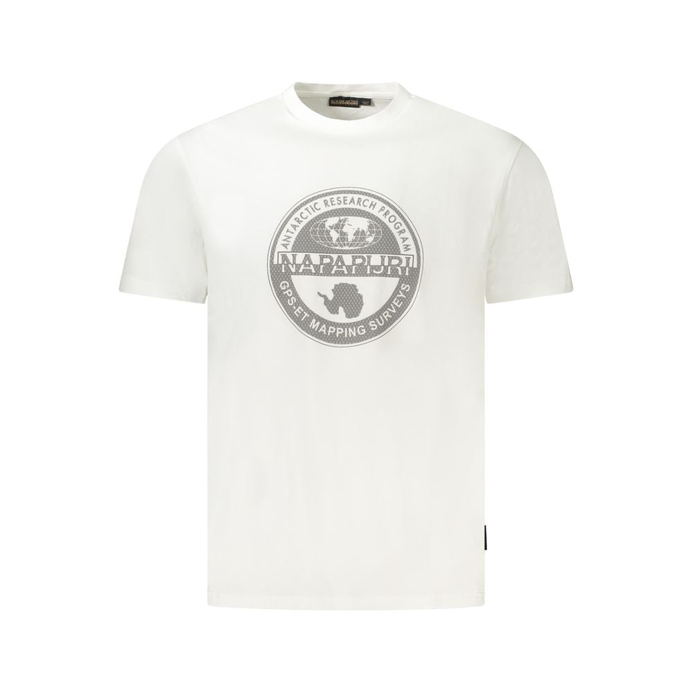 Napapijri Bianco Organic Cotton Men T-Shirt