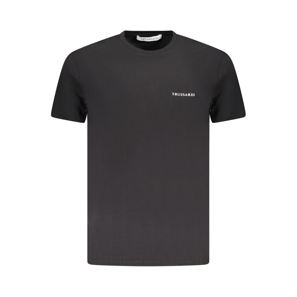Trussardi Black Cotton Men T-Shirt
