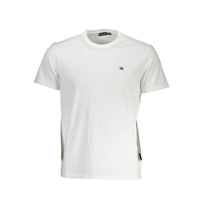 Napapijri Bianco Cotton Men T-Shirt