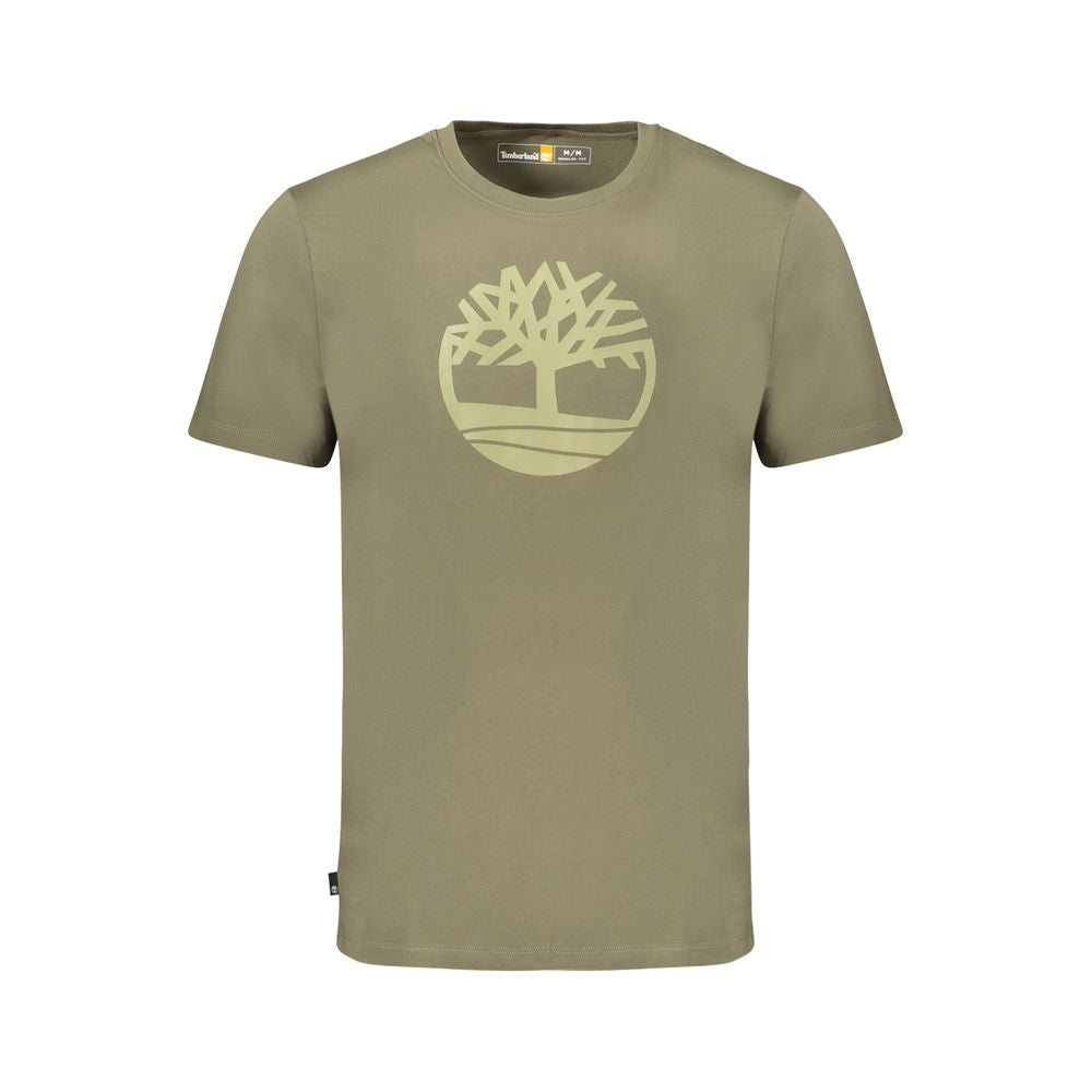 Timberland Green Cotton Men T-Shirt