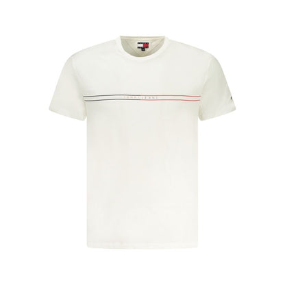 Tommy Hilfiger Bianco Cotton Mens T-Shirt