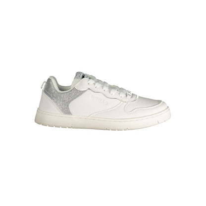 Gas White Polyester Women Sneaker