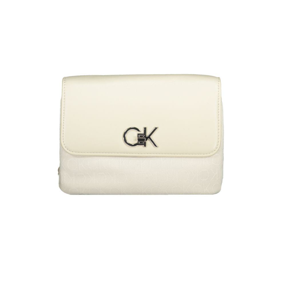 Calvin Klein Beige Polyester Women Handbag