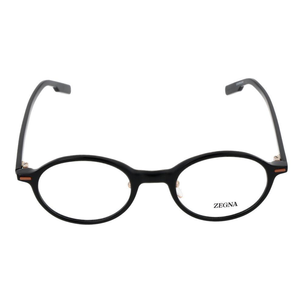 Ermenegildo Zegna Black Plastic Glasses (Frames)