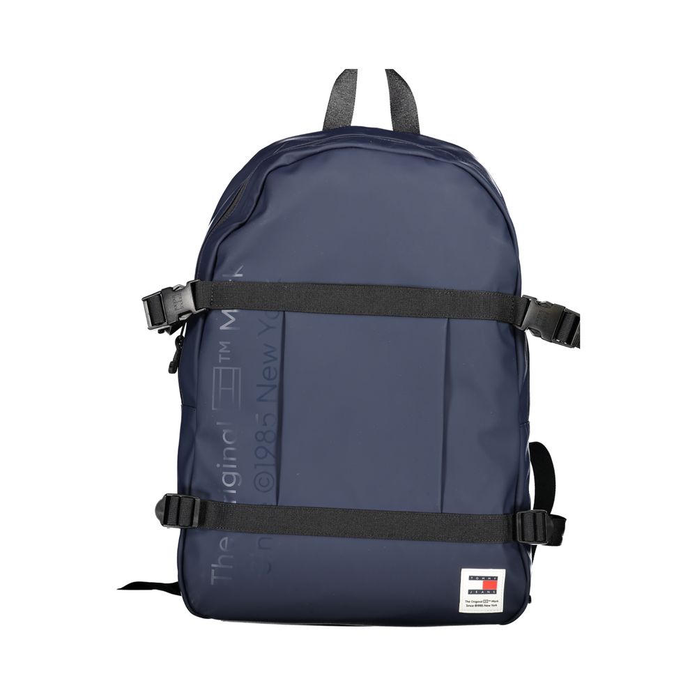 Tommy Hilfiger Blue Polyurethane Men Backpack