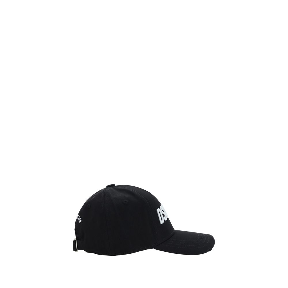 Dsquared² Black Cotton Cap (Baseball Hat)