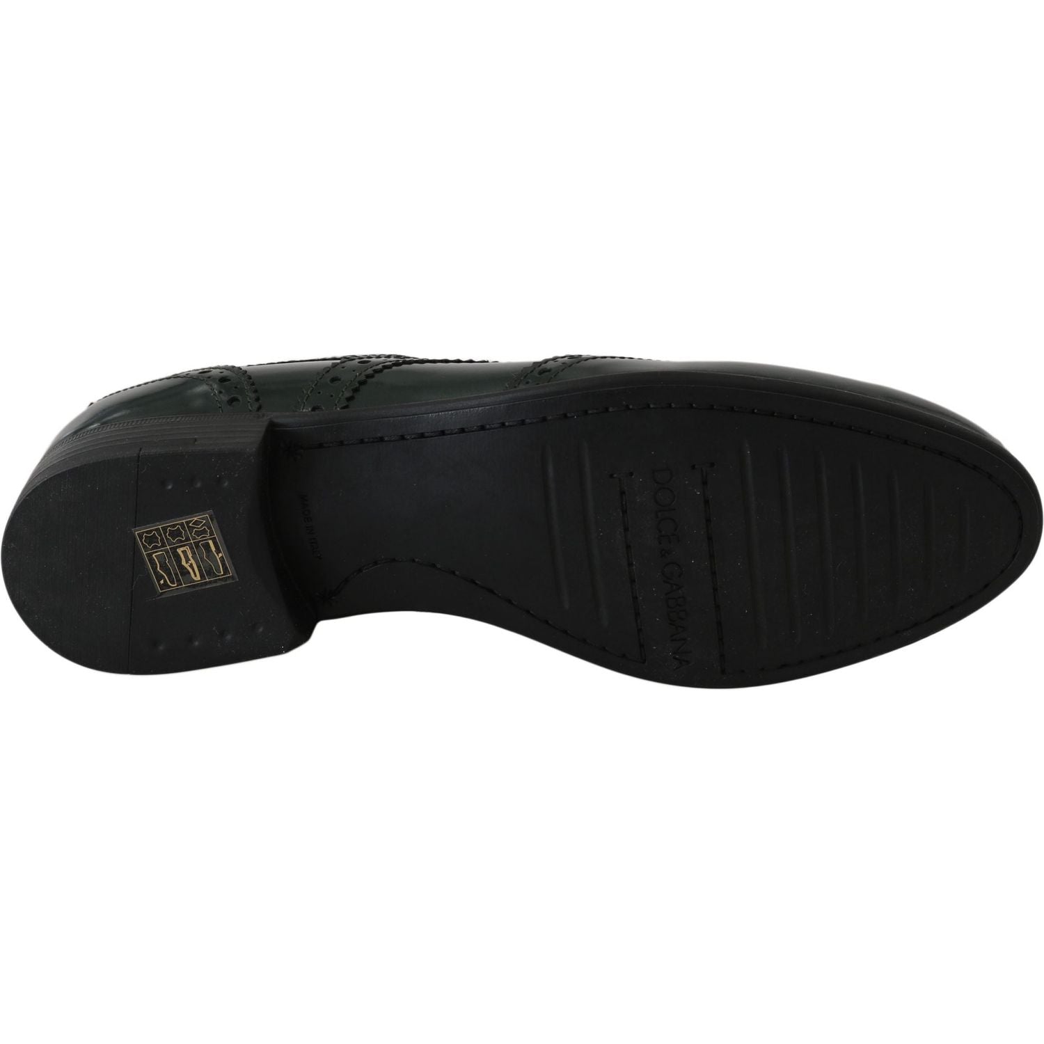 حذاء أكسفورد بروج أخضر أنيق من دولتشي آند غابانا