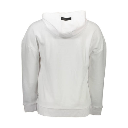 Plein Sport White Cotton Men's Hooded Sweatshirt