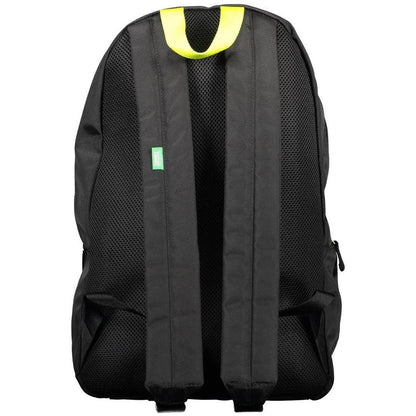 Tommy Hilfiger Black Recycled Polyester Men Backpack