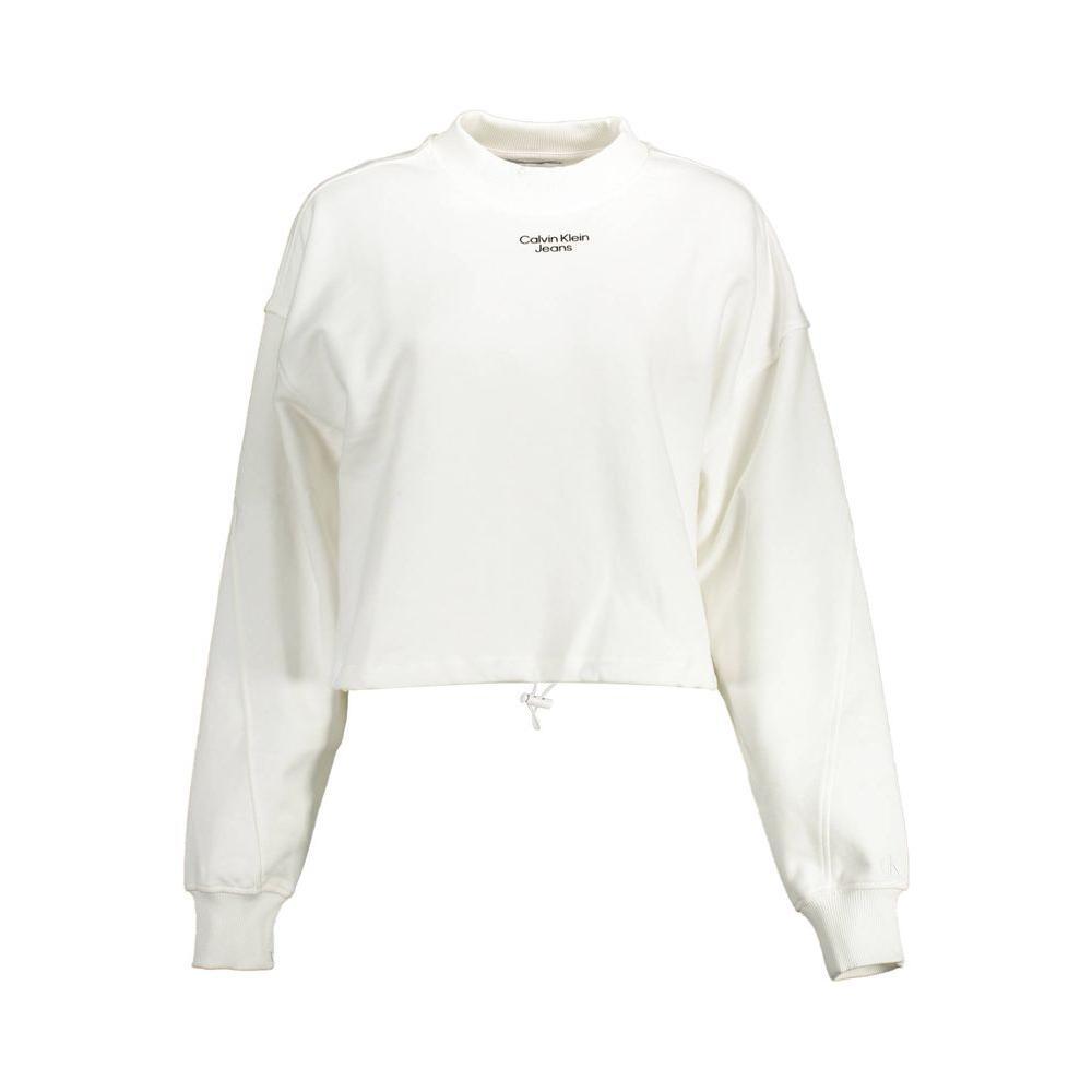 Calvin Klein Bianco Cotton Woman Sweatshirt