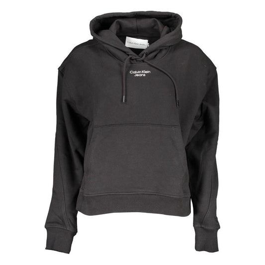 Calvin Klein Black Cotton Women Sweatshirt