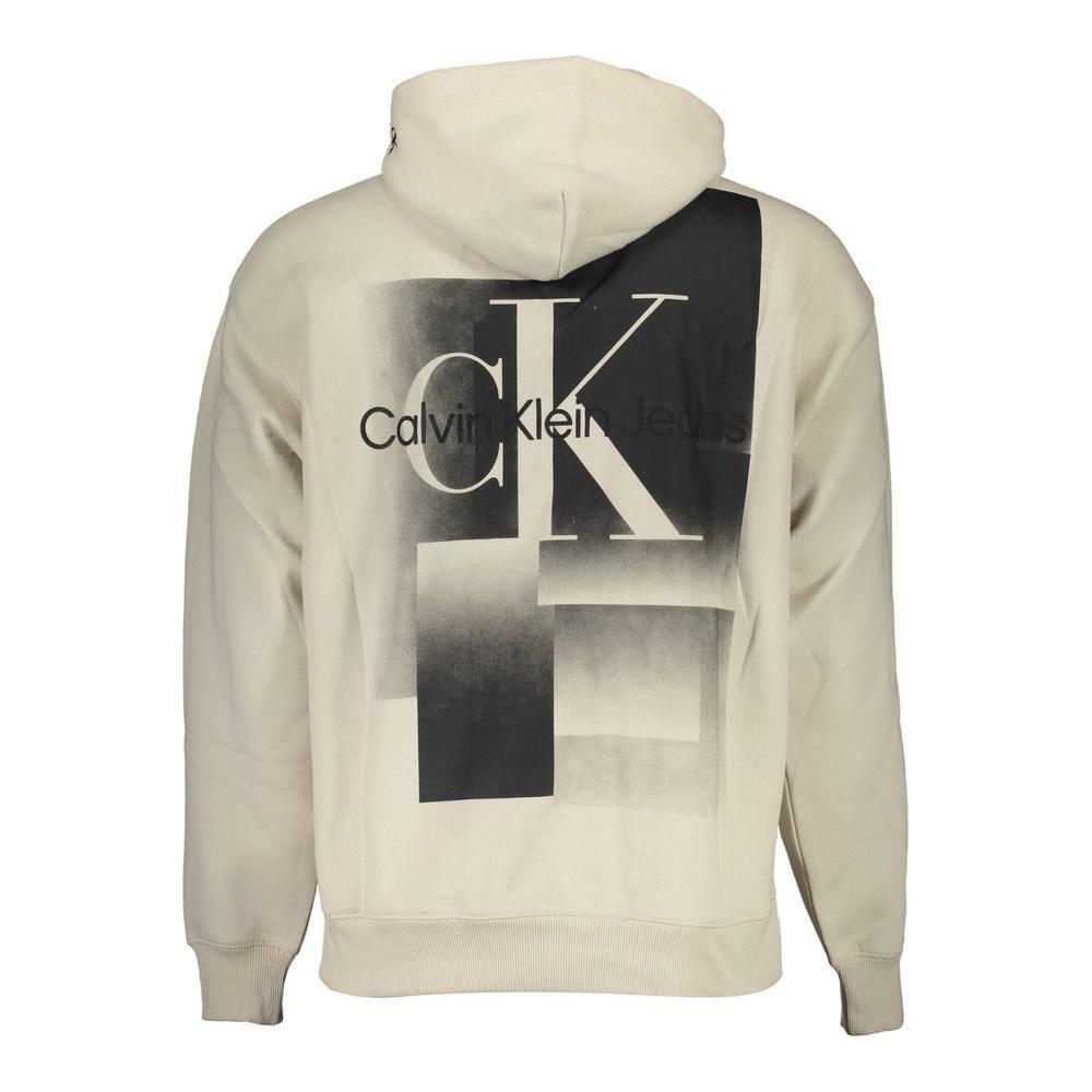 Calvin Klein Beige Cotton Men's Sweatshirt