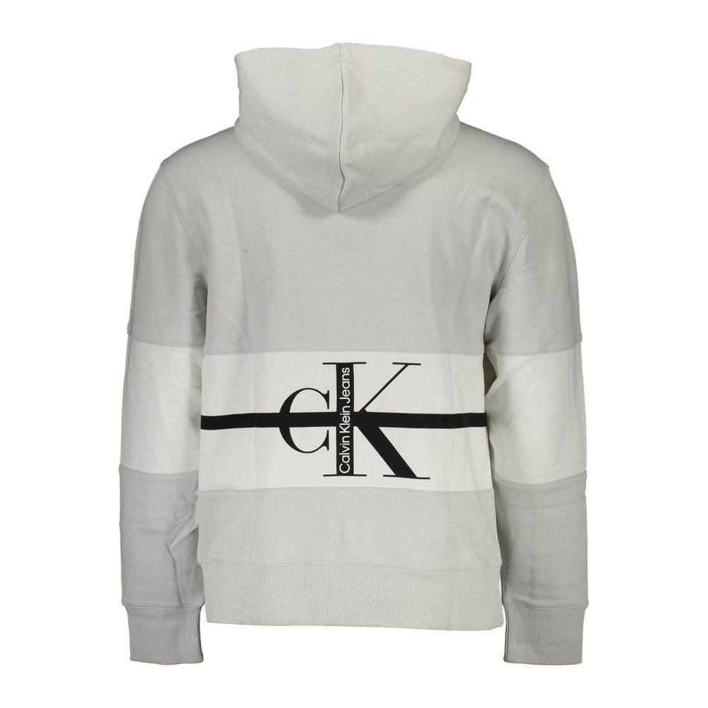 Calvin Klein Gray Cotton Men Sweatshirt