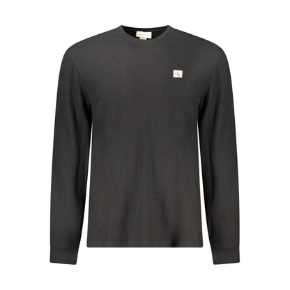 Calvin Klein Black Cotton Men's Long Sleeve Shirt