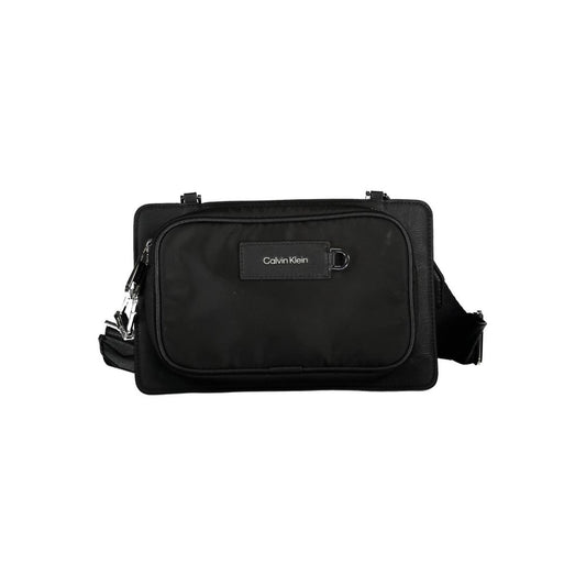 Calvin Klein Black Polyester Men's Shoulder Bag