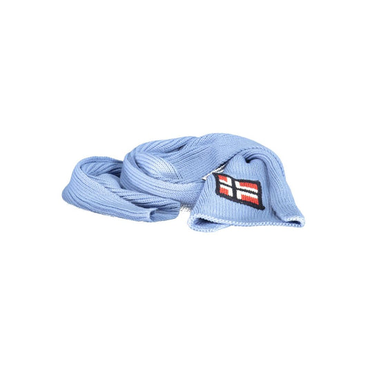 Norway 1963 Azzurro Acrylic Mens Scarf