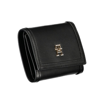 Tommy Hilfiger Black Polyurethane Women Wallet
