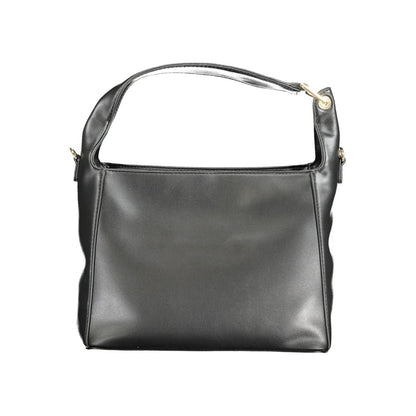 Mario Valentino Black Polyurethane Women's Shoulder Bag