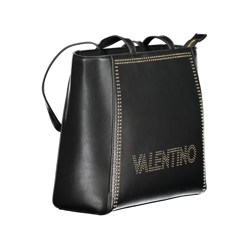 Mario Valentino Black Polyurethane Women Shoulder Bag