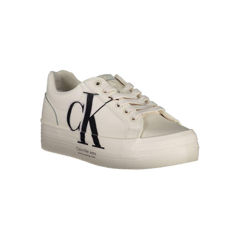 Calvin Klein Bianco Leather Women Sneaker