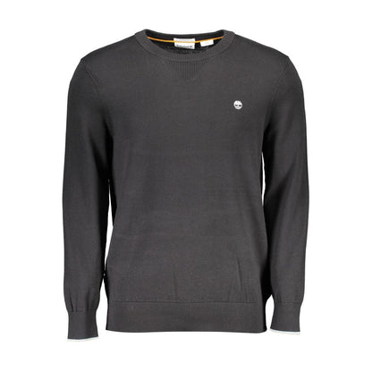Timberland Black Organic Cotton Men Sweater