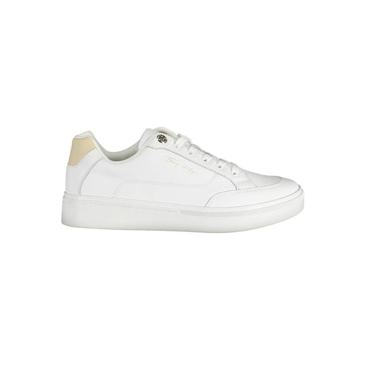 Tommy Hilfiger White Leather Women Sneaker