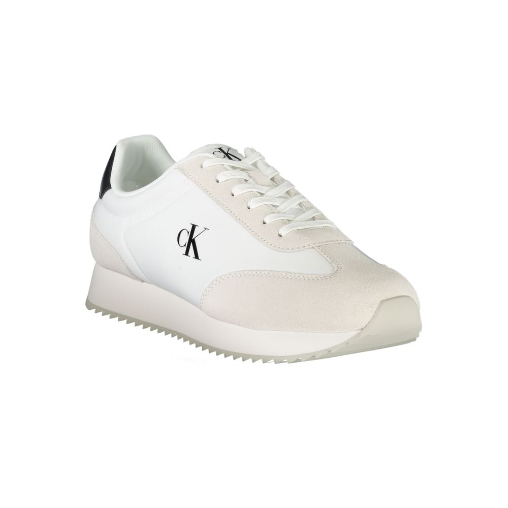 Calvin Klein Bianco Polyurethane Men Sneaker